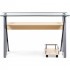 Стол Gunar Silver Gray Clear Glass Стол Gunar Silver Gray Clear Glass