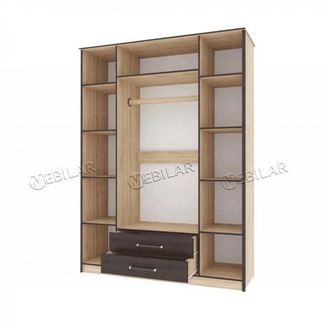 Спальный гарнитур Лирика 1 160x200 см венге цаво дуб сонома